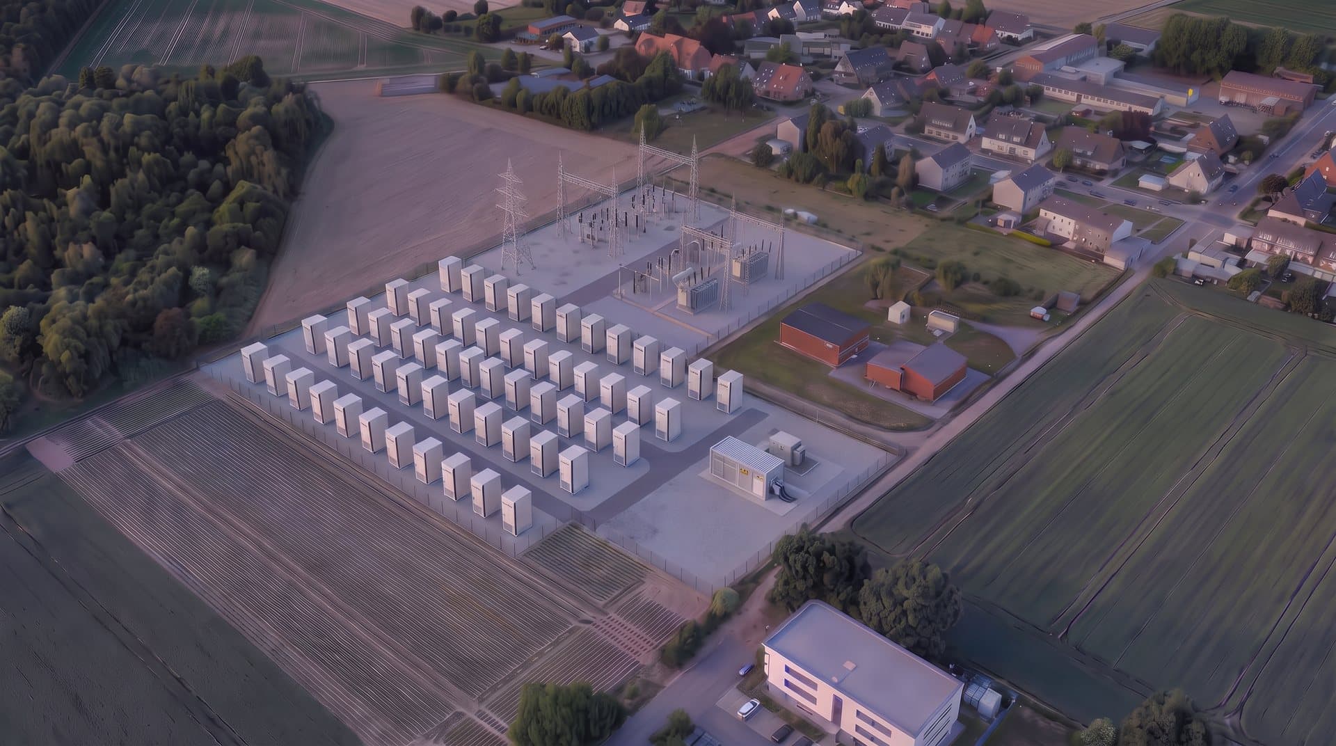 Batteriespeicherpark Alsdorf West — Visualisierung